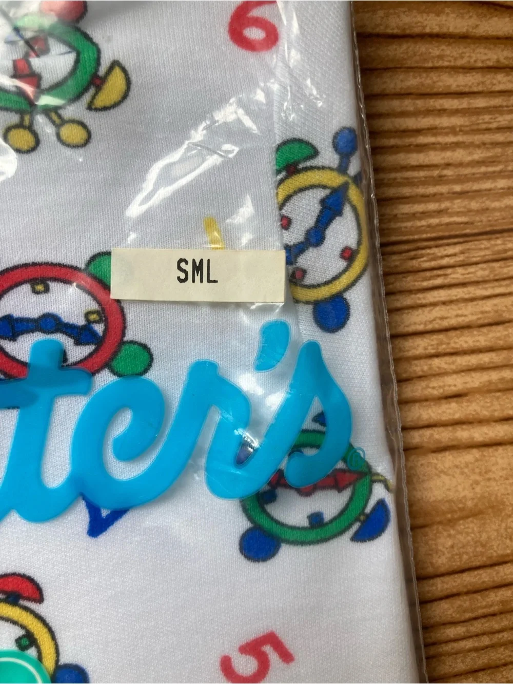 NWT Vintage Carters Baby Interlock Knit Coverall Size Small Clocks Time Numbers